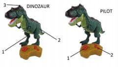 Luxma Dinoszaurusz t-rex pilóta hangok fény megy ny026b
