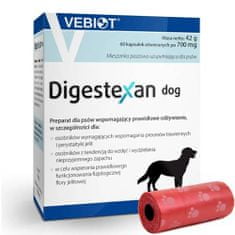 VEBIOT Vitaminok, táplálékkiegészítők kutyáknak Digestexan kutya 60 kapszula + zacskó ürülékhez