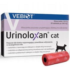 VEBIOT Vitaminok, táplálékkiegészítők macskáknak Urinoloxan macska 30 tabletta + zacskó ürülékhez