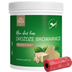Pokusa Vitaminok, étrend-kiegészítők kutyáknak és macskáknak RawDietLine Sörélesztő 250g + ürülékzacskó