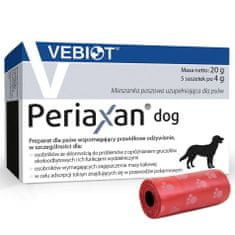 VEBIOT Vitaminok, táplálékkiegészítők kutyáknak Periaxan kutya 5 botos tasak + zacskó ürülékhez