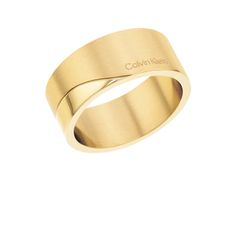 Calvin Klein Elegáns aranyozott acél gyűrű 35000199 (Kerület 54 mm)