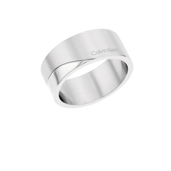 Calvin Klein Elegáns acél gyűrű Minimal Circular 35000198