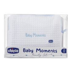 Chicco cipzáras kozmetikai tasak - Baby Moments kék szett