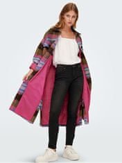 ONLY Női kabát ONLDENISE Regular fit 15270598 Beetroot Purple Victoria Blue (Méret M)