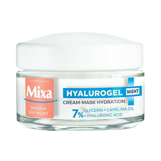 Mixa Éjszakai krém érzékeny, kiszáradásra hajlamos bőrre Hyalurogel (Hydrating Cream-Mask Overnight Recov