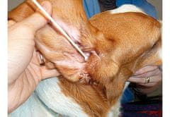 OTOM Bambusz pamut törlőkendők fülek tisztítására kutyák számára S/M
