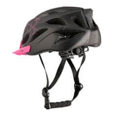 kerékpáros sisak MTW291, S, fekete/rózsaszín