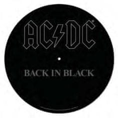 Lemezjátszó alátét - AC/DC Back fekete színben