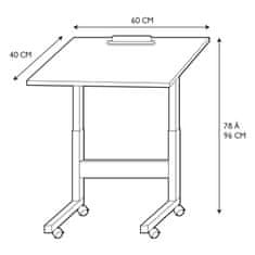 Fernity Mixel állítható magasságú asztal