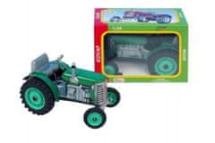 KOVAP Traktor Zetor zöld kulcson fém 14cm 1:25 dobozban