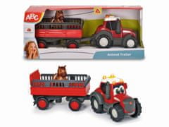 DICKIE ABC Traktor Massey Ferguson pótkocsival 30 cm
