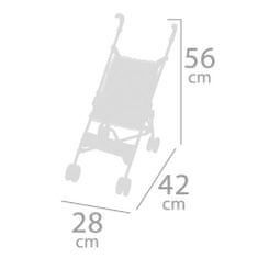 DeCuevas 90093 Összecsukható babakocsi babáknak golf ütők Maria - 56 cm