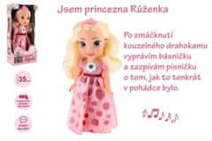 Teddies Princess Rose műanyag baba 35cm cseh, beszélő, hangos, elemmel, hanggal