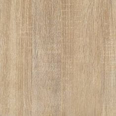 Greatstore sonoma tölgy színű szerelt fa dohányzóasztal 60 x 50 x 36,5 cm