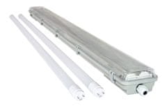 Berge Világítótest + 2x LED cső - T8 - 120cm - 18W - hideg fehér - KÉSZLET