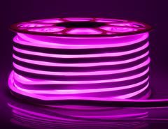 ECOLIGHT LED szalag NEON - 230V - 1m - 8W/m - IP68 - vízálló - rózsaszín