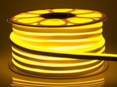 ECOLIGHT LED szalag NEON - 230V - 1m - 8W/m - IP68 - vízálló - sárga