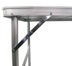 SEDCO Kemping összecsukható hordozható asztal TÁBOR ALU 90x60x70 cm - fehér
