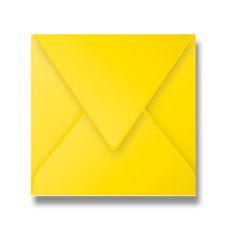 Clairefontaine színes boríték 165 × 165 mm, 20 db sárga, 165 × 165 mm
