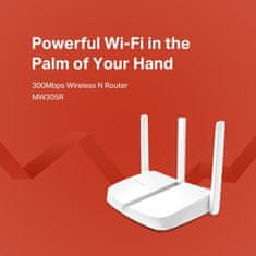 Mercusys MW305R 300Mbps 2.4GHz Vezeték Nélküli Fehér router