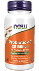NOW Foods Probiotic-10, probiotikumok, 25 milliárd CFU, 10 törzs, 100 növényi kapszula
