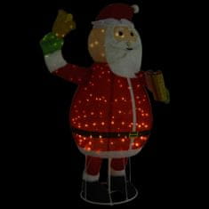 shumee dekoratív luxus szövet karácsonyi LED-es Mikulás figura 180 cm