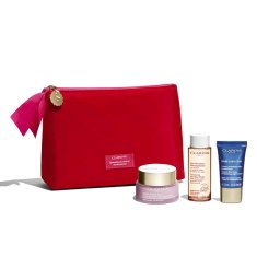 Clarins Arcápoló ajándékkészlet kozmetikai táskával Multi-Active