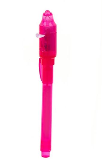 Aga UV toll láthatatlan tintával és UV fényforrással Rózsaszín