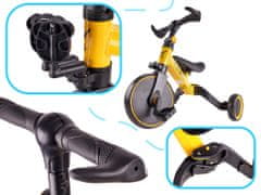Aga Trike Fix Mini futó háromkerekű 3 az 1-ben pedálokkal sárga