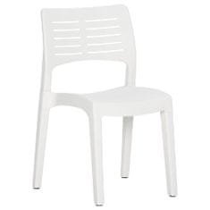 shumee 2 db fehér polipropilén kerti szék