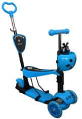 R-Sport Gyermek háromkerekű roller H3 Kék 5 az 1-ben LED kerekekkel