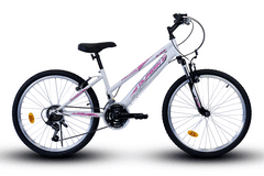 Olpran hegyi kerékpár 24" Falcon Sus Lady, fehér/rózsaszín 15”