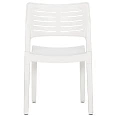 shumee 2 db fehér polipropilén kerti szék