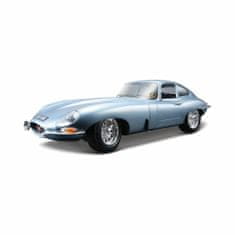 BBurago 1:18 Jaguar E Coupe ezüst-kék metál