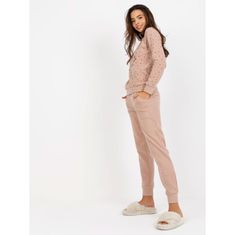 BERRAK Női pizsama nadrággal és pulóverrel VELMA bézs színben BR-PI-9106_391304 XL