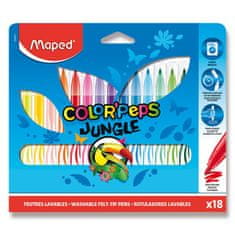 Maped Gyermek filctollak Color'Peps Jungle 18 színben