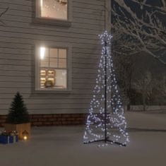 Greatstore kúp alakú karácsonyfa 200 hideg fehér LED-del 70 x 180 cm