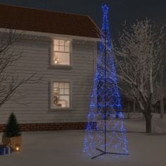 shumee kúp alakú karácsonyfa 3000 kék LED-del 230 x 800 cm