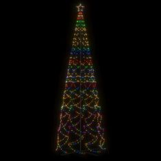Greatstore kúp alakú karácsonyfa 1400 színes LED-del 160 x 500 cm
