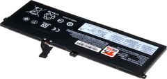 T6 power Akkumulátor Lenovo laptophoz, cikkszám: L18M6PD1, Li-Poly, 11,46 V, 4190 mAh (48 Wh), fekete