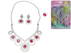 Beauty set szív alakú nyaklánc fülbevalóval és gyűrűvel
