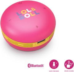Energy Sistem Lol&Roll Pop Kids Bluetooth, rózsaszín