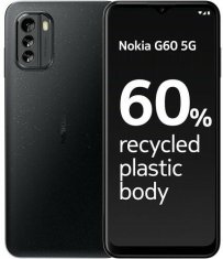 Nokia G60 5G Dual SIM kártyafüggetlen mobiltelefon 128GB 6GB Black (101Q7505H073)