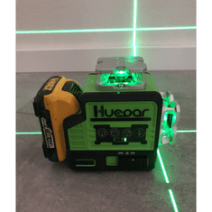 Huepar 10.8V univerzális PRO P02CG 8 soros zöld lézerszintű bluetooth