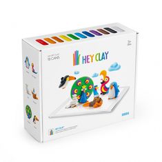 KIDS LICENSING HEY CLAY Kreatív modellező készlet - Madarak (18 db)