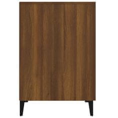 shumee barna tölgy színű szerelt fa íróasztal 140 x 50 x 75 cm