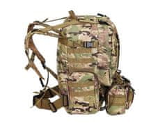BigBuy 48,5L-es strapabíró, terepmintás katonai hátizsák sok zsebbel (BB-8923)