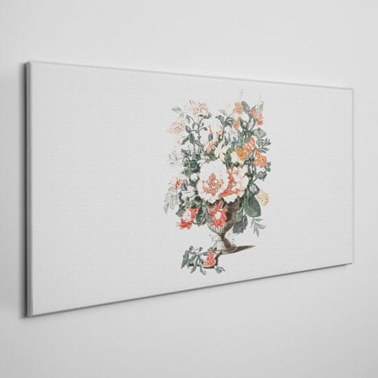COLORAY.HU Vászonkép Rajz a virágok növénye 140x70 cm