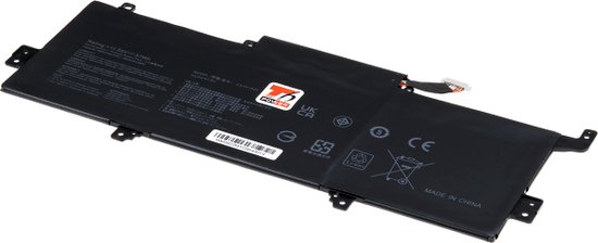 T6 power Akkumulátor Asus laptophoz, cikkszám: 0B200-02090000, Li-Poly, 11,55 V, 4940 mAh (57 Wh), fekete